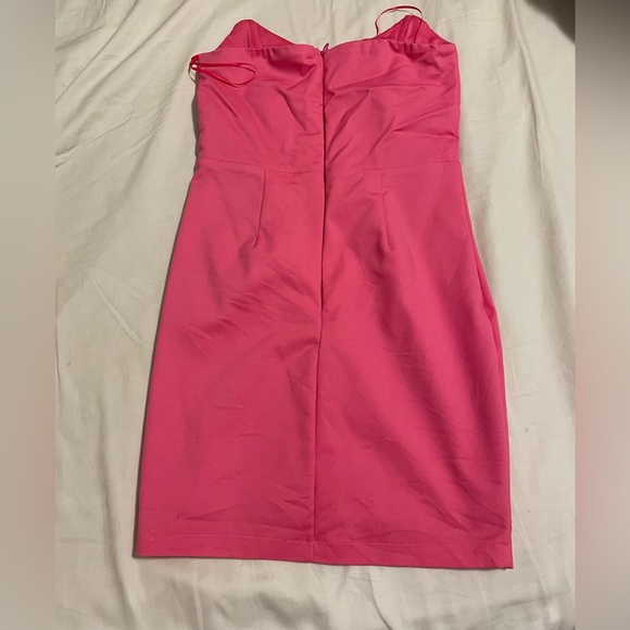 XS Superdown pink strapless dress - Picture 3 of 4